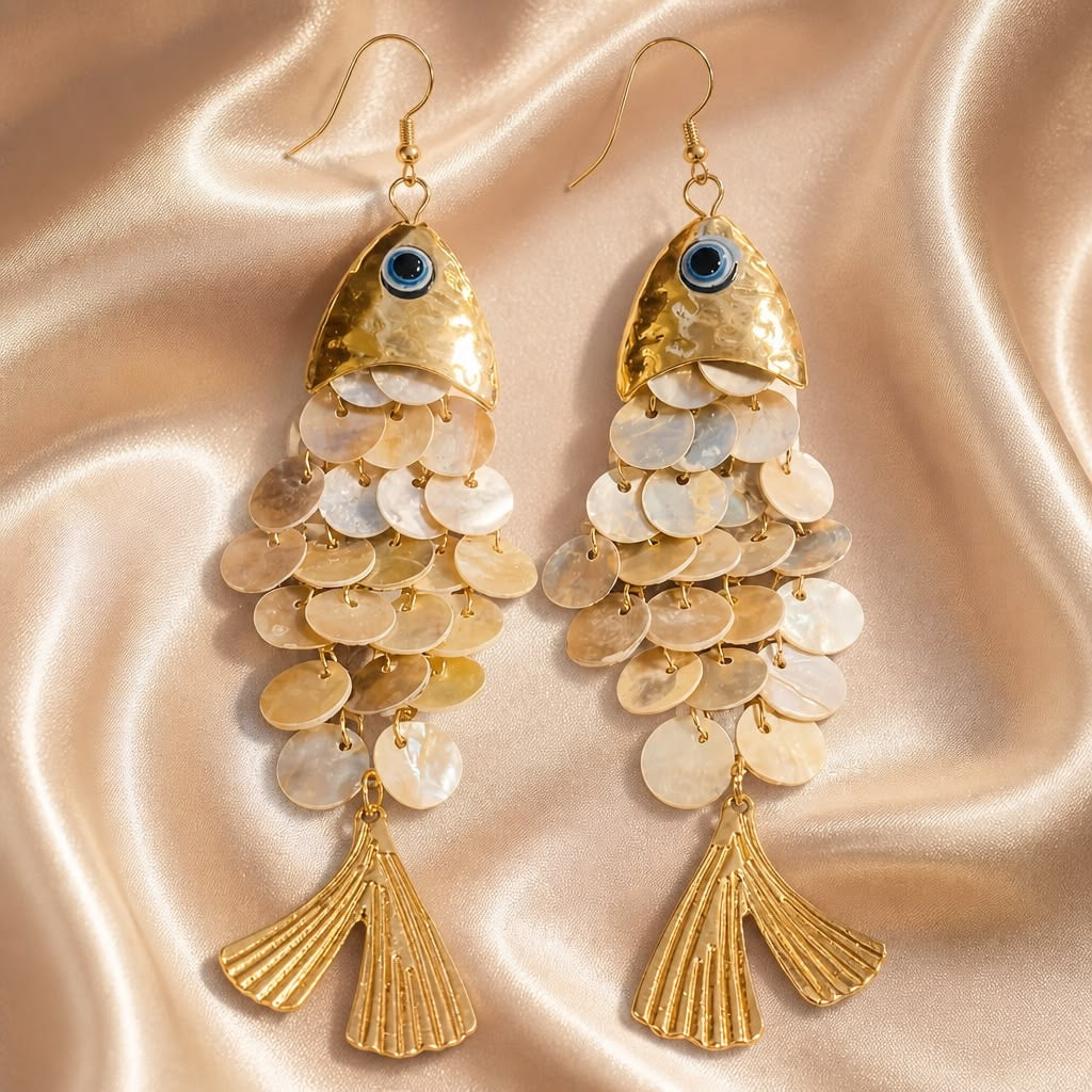 Stainless Steel Fish Earring