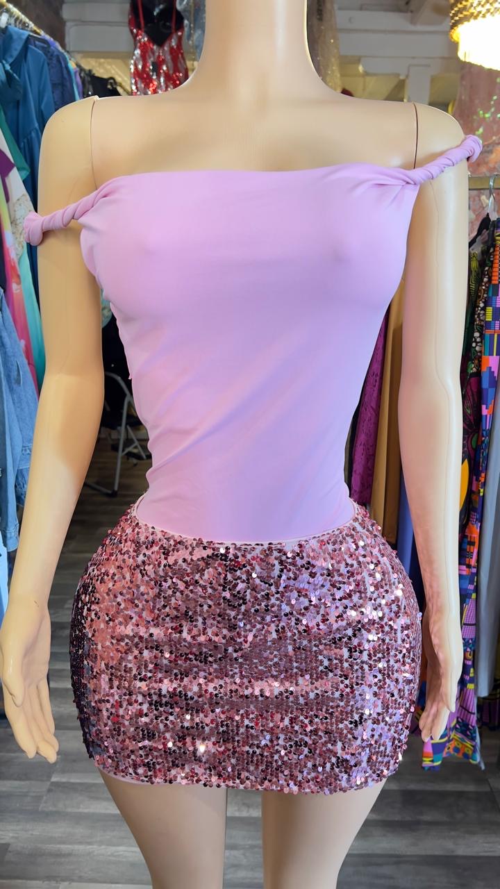 Sequin Mini Skirt
