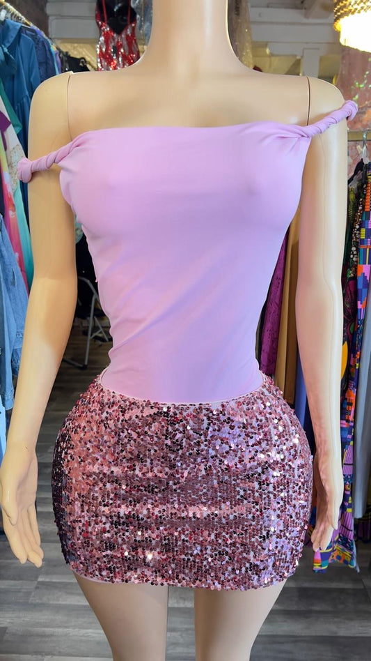 Sequin Mini Skirt