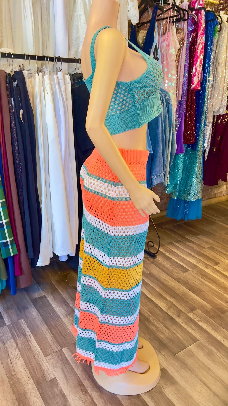 Crochet Skirt Set