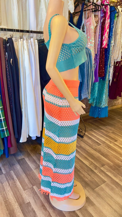 Crochet Skirt Set