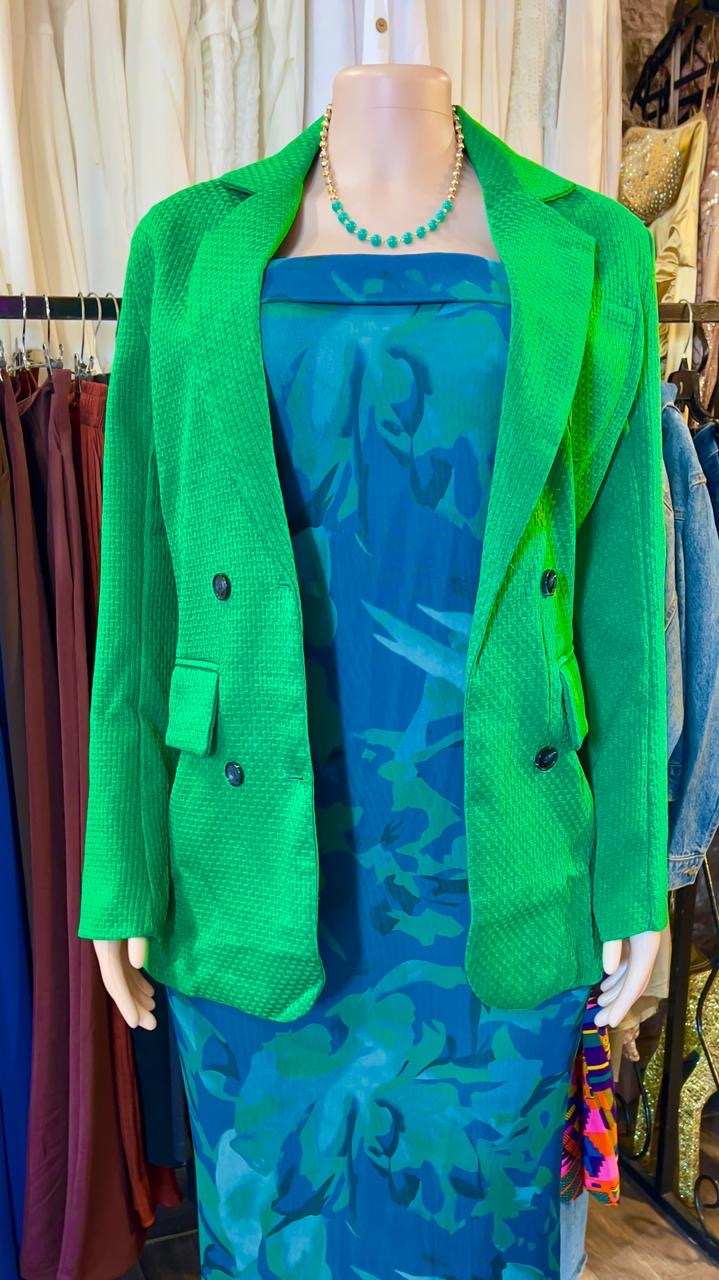 Padded Shoulder Blazer