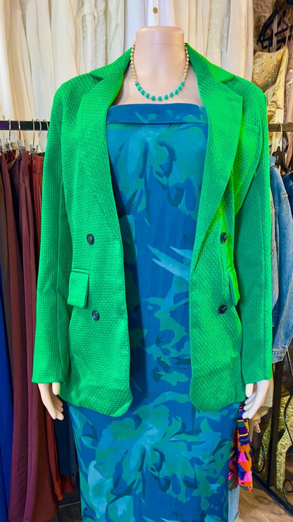 Padded Shoulder Blazer
