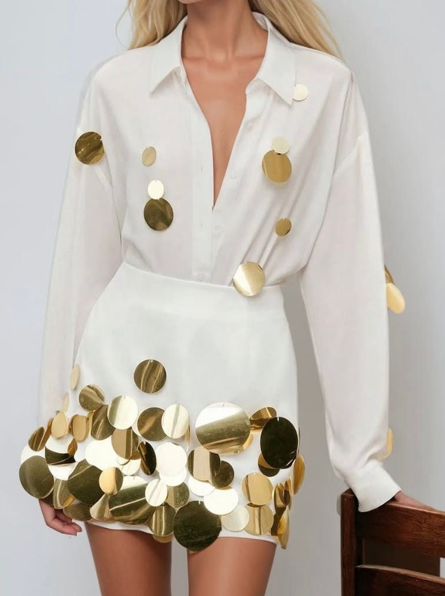 Mini Sequin Skirt