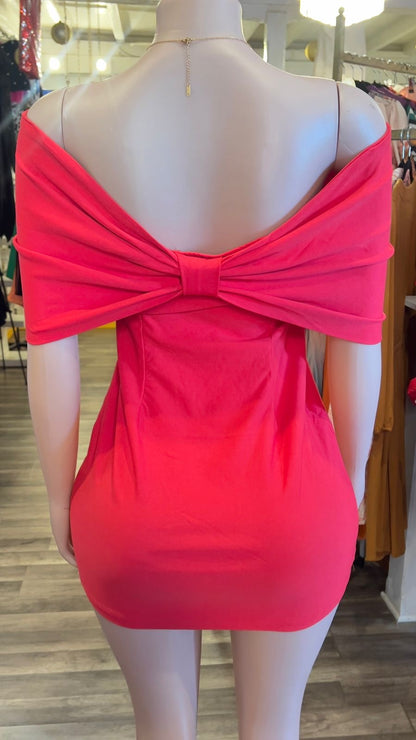 Off Shoulder Sweetie Mini Dress