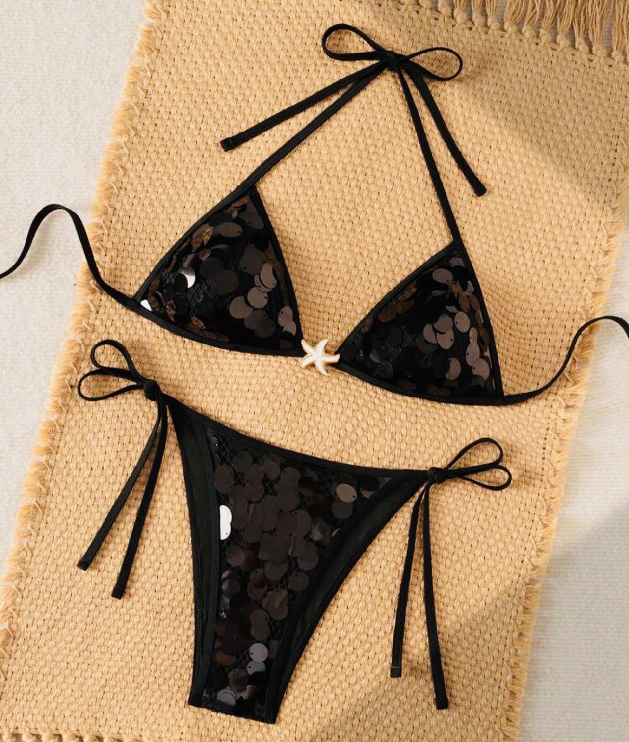 Sequin 2 Piece Swimsuit