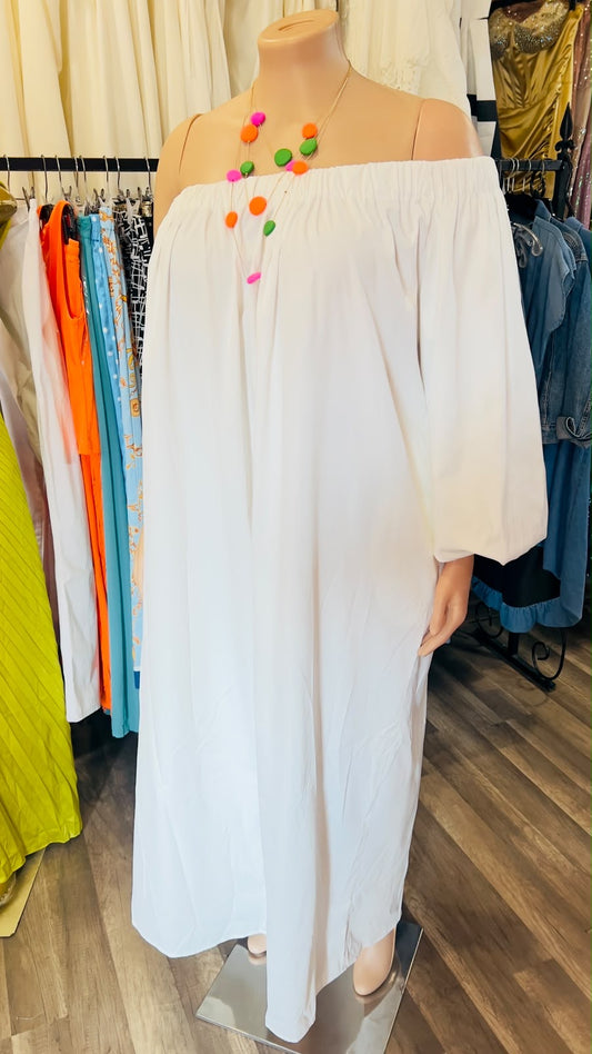 One Shoulder Maxi Dress With Pockets