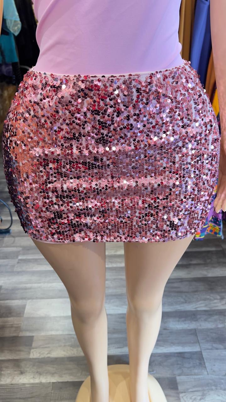 Sequin Mini Skirt
