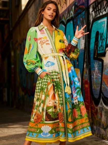 Paradise Long Sleeve Maxi Dress