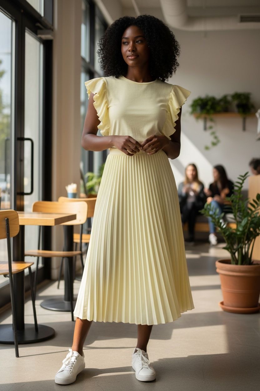 Zara Ruffle Sleeve Blouse