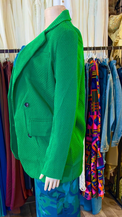 Padded Shoulder Blazer