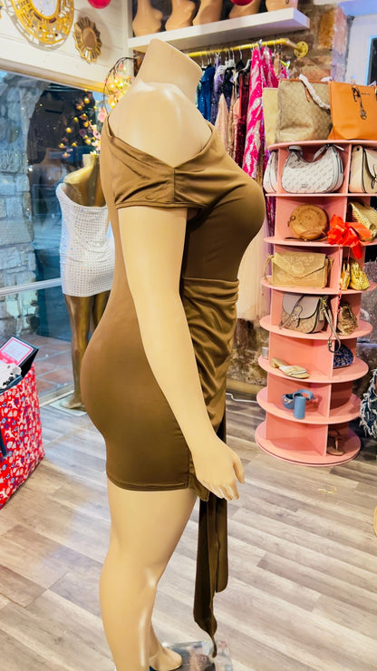 Drop Sleeve Mini Dress