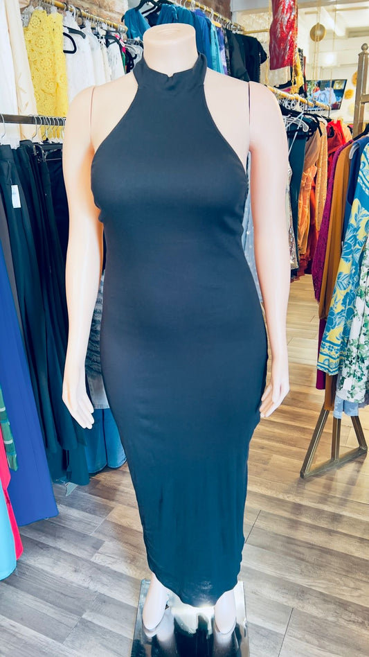 Ribbed Halter Dress