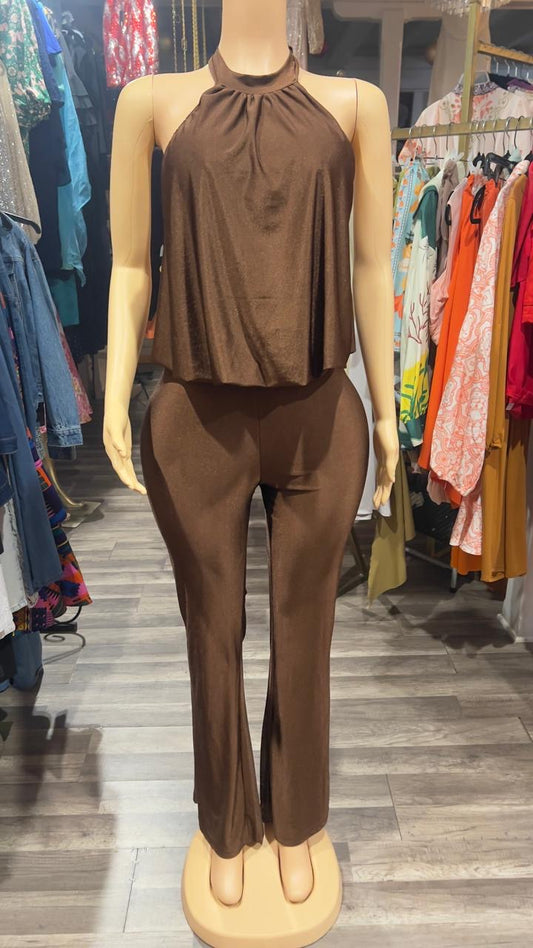 Spandex Halter Jumpsuit