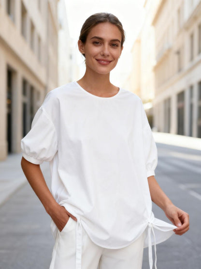 Oversized Draw String Blouse