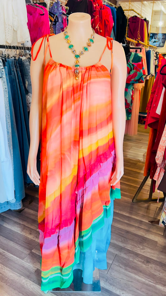 Sunrise Maxi Chiffon Dress