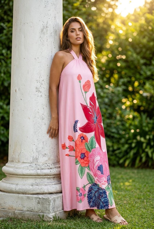 Halter Floral Maxi