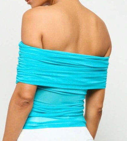 Off Shoulder Fitted Blouse