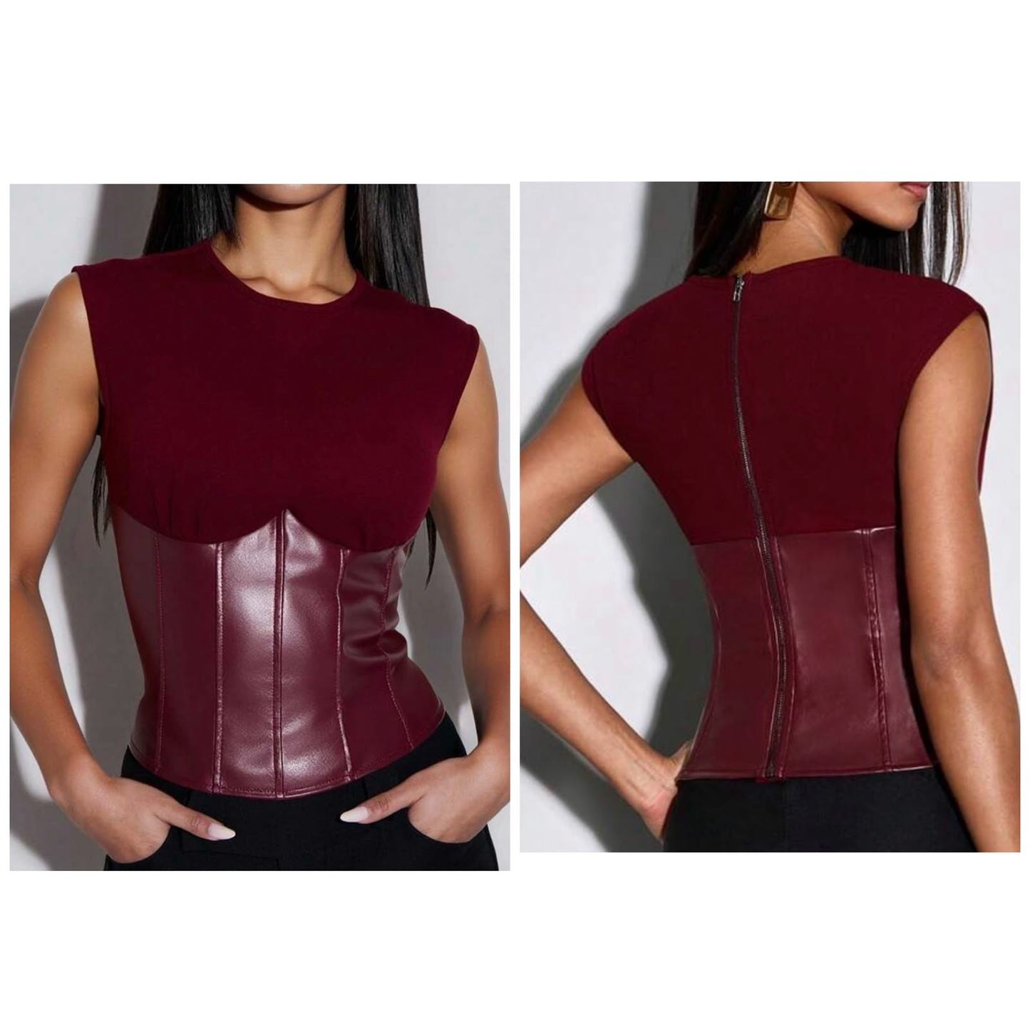 Leather Blouse