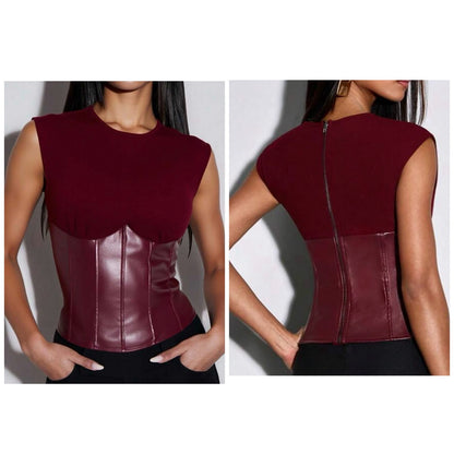 Leather Blouse
