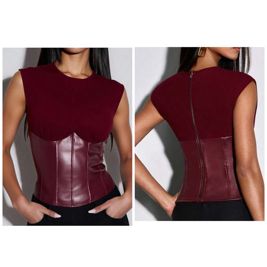 Leather Blouse