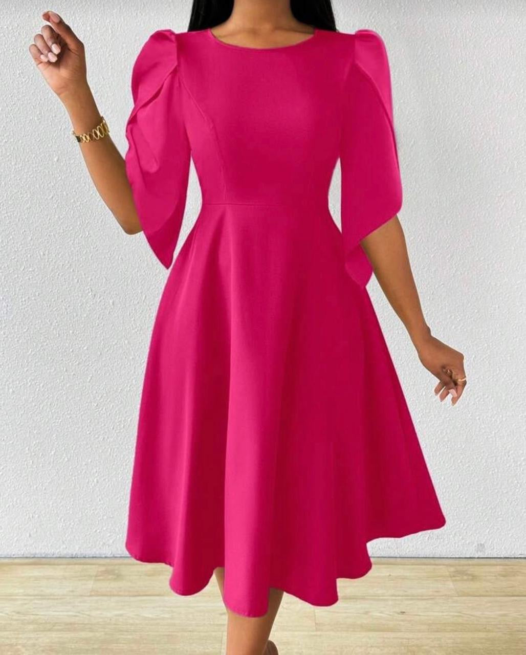 Midi A-Line Dress