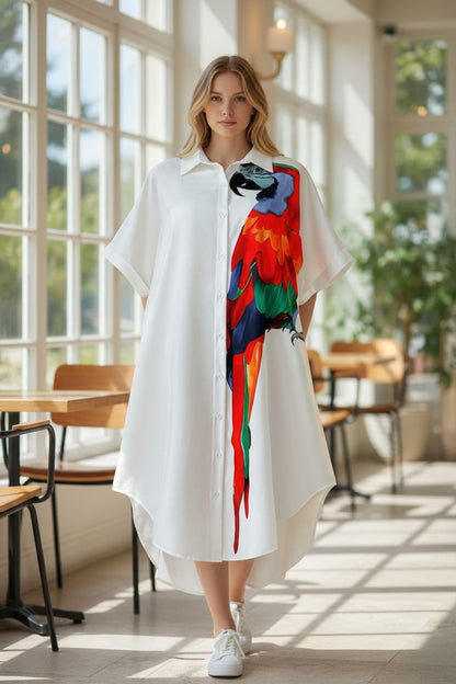 Painted Shirt Dress