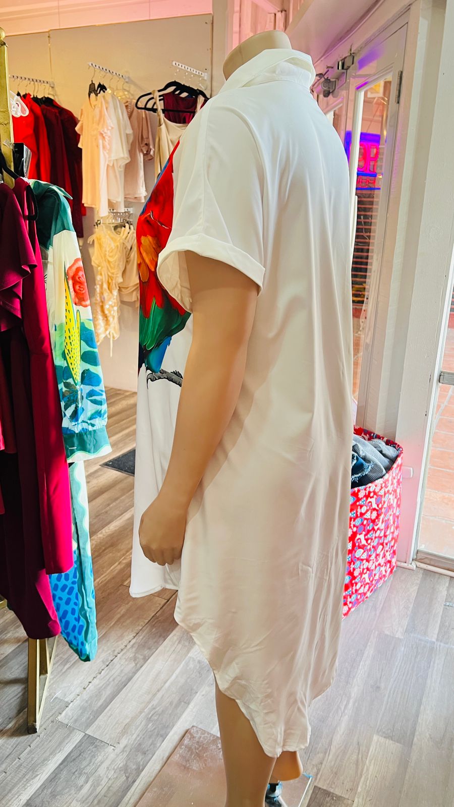 Painted Shirt Dress