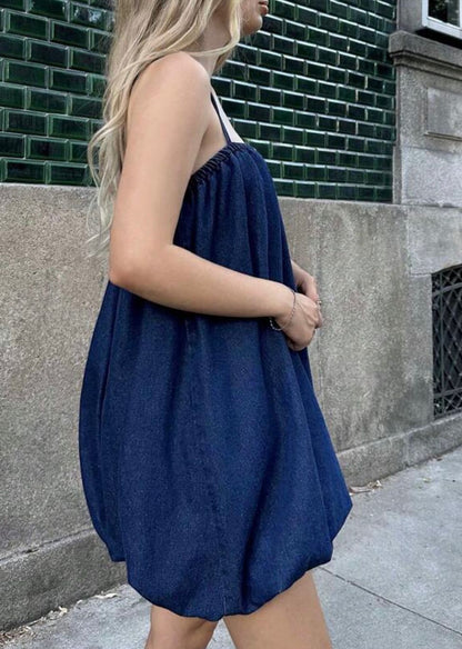 Simple Balloons Denim Cami Dress