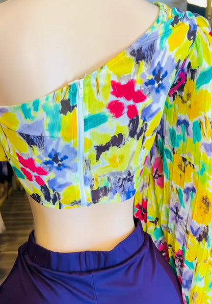 One Sleeve Crop Top