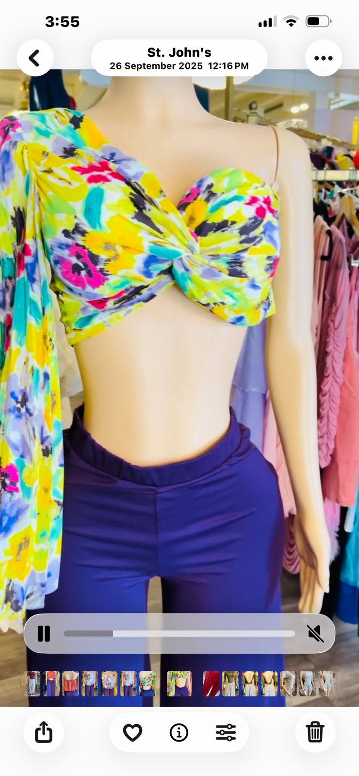 One Sleeve Crop Top