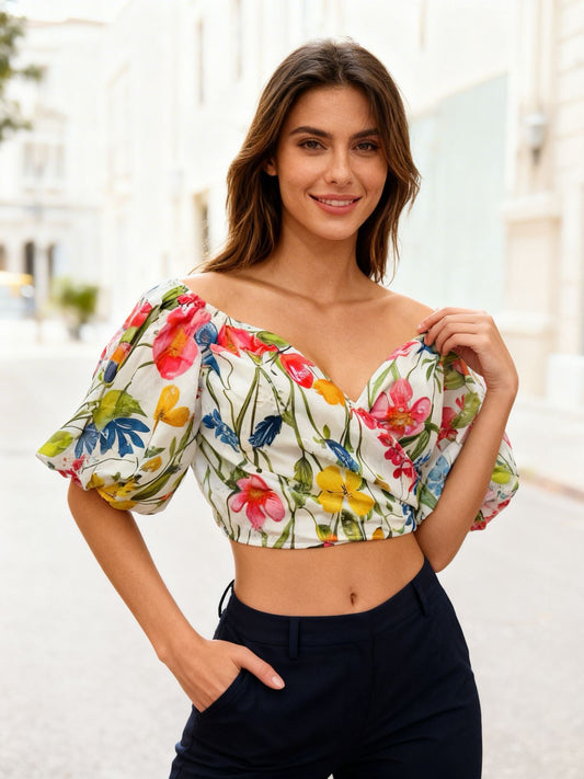 Floral Off Shoulder Blouse