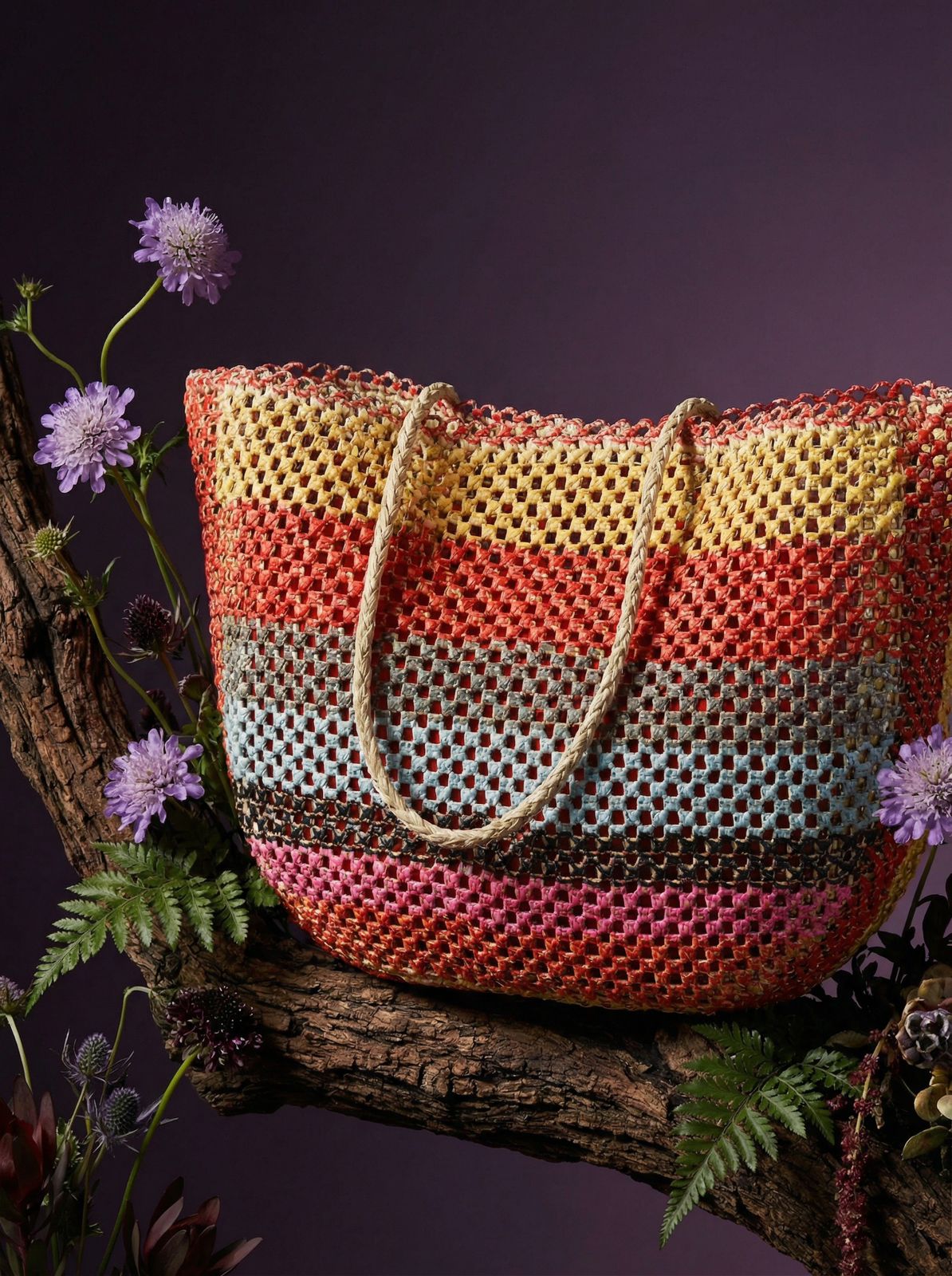 Straw Beach Bag